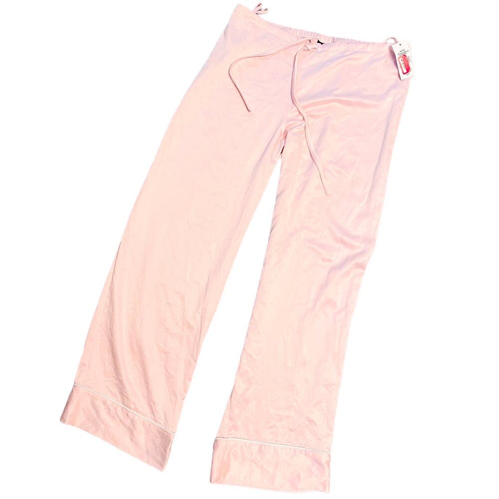 NWT Natori Classic Satin Pajama Bottom Pink Women's Size Small